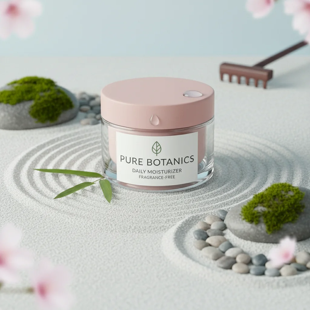 Natural lifestyle product image with organic elements generated via Gemini